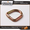 Gold Supplier 50mm Width Zinc Plated Dee Shaped D Ring